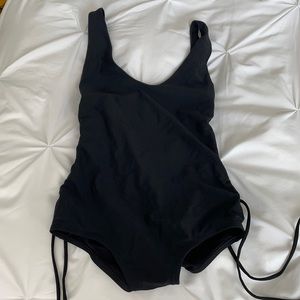 AERIE one piece black bathing suit